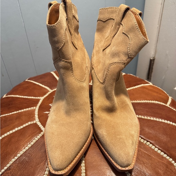 Zodiac Brown Suede Ankle Booties - Picture 3 of 5